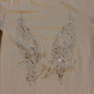 VS embellished angel wing “ I’m an angel” tee